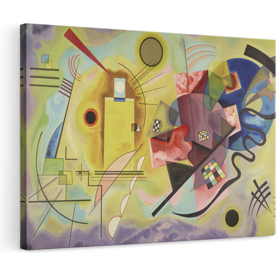Artaza Canvas Schilderij Abstract - 120x80 cm - Groot - Wanddecoratie Kandinsky - Muurdecoratie Geometrisch - Schilderijen Op Canvas Kleurrijk Artaza Canvas Schilderij Abstract - 120x80 cm - Groot - Wanddecoratie Kandinsky - Muurdecoratie Geometrisch - Schilderijen Op Canvas Kleurrijk afbeelding 1