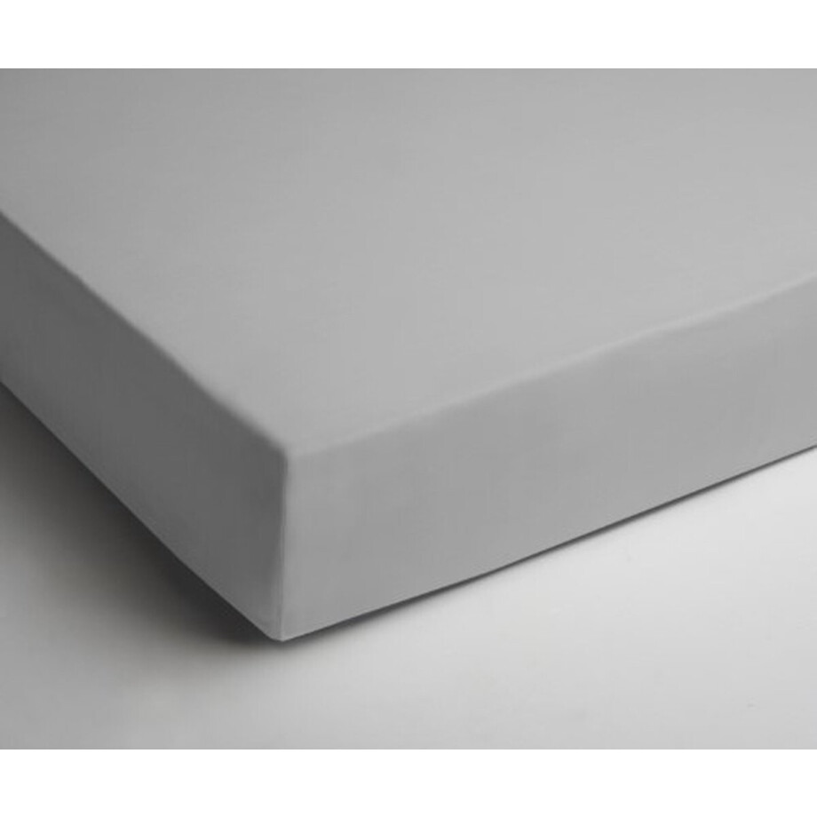 Papillon hoeslaken - dubbel jersey - 90 x 200 - Lichtgrijs afbeelding 1