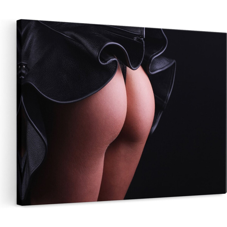 Artaza Canvas Schilderij Vrouwen Billen onder een Rok - Erotiek - 120x80 cm - Groot - Wanddecoratie Woonkamer - Schilderijen - Muurdecoratie Artaza Canvas Schilderij Vrouwen Billen onder een Rok - Erotiek - 120x80 cm - Groot - Wanddecoratie Woonkamer - Schilderijen - Muurdecoratie afbeelding 1