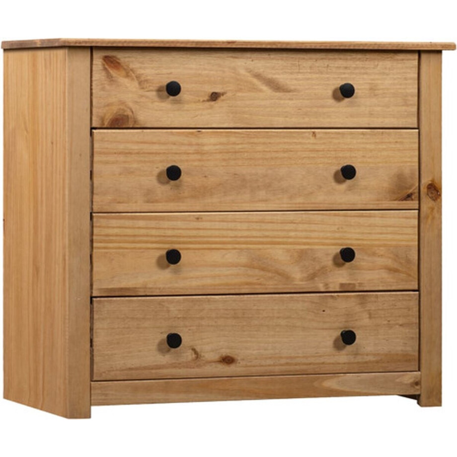 vidaXL - Bijzetkast - Panama - Range - 80x40x73 - cm - grenenhout vidaXL - Bijzetkast - Panama - Range - 80x40x73 - cm - grenenhout afbeelding 1