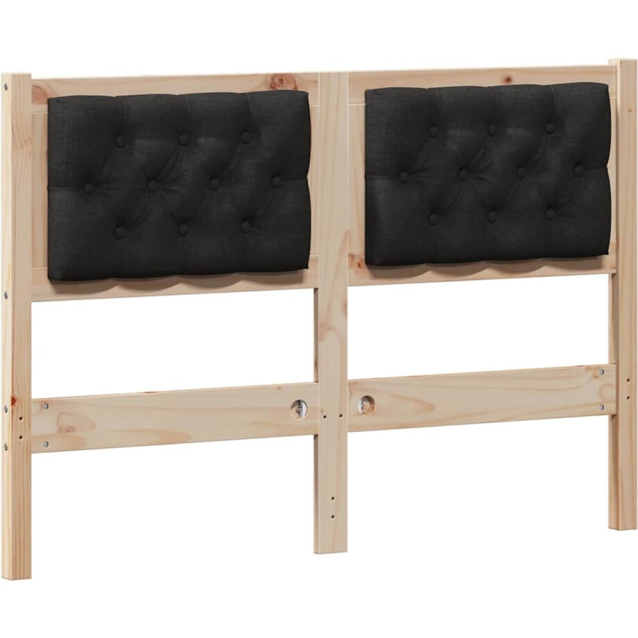 vidaXL - Hoofdbord - Anders - Bruin - en - zwart - 120 - cm - Massief - grenenhout vidaXL - Hoofdbord - Anders - Bruin - en - zwart - 120 - cm - Massief - grenenhout afbeelding 1