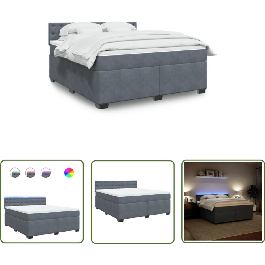 vidaXL Sleutelset - Dynamische Sleutel - Boxspring met matras fluweel donkergrijs 180x200 cm - Gereedschap - Mechanica - Drapers Tools vidaXL Sleutelset - Dynamische Sleutel - Boxspring met matras fluweel donkergrijs 180x200 cm - Gereedschap - Mechanica - Drapers Tools afbeelding 1