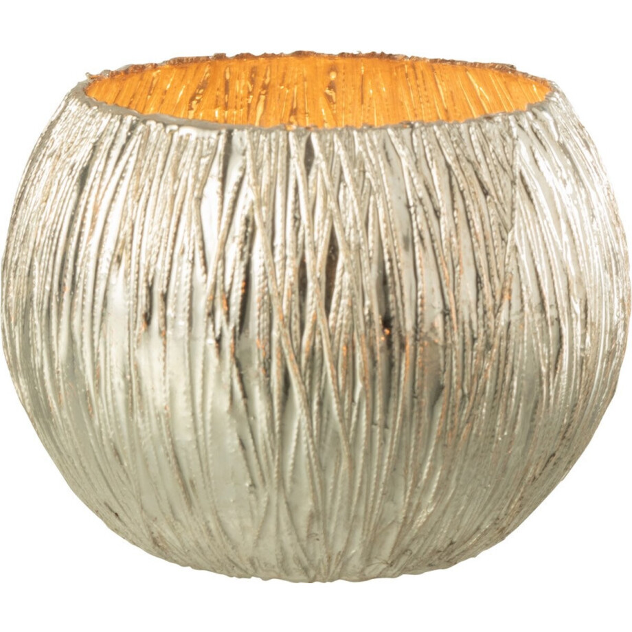 J-Line kaarshouder - glas - zilver - extra small - 2 stuks J-Line kaarshouder - glas - zilver - extra small - 2 stuks afbeelding 1