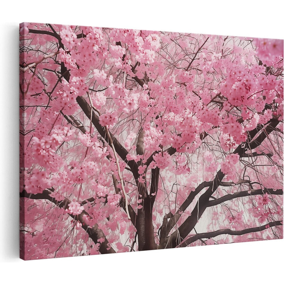 Artaza Canvas Schilderij Roze Kersenbloesems op een Boom - 30x20 - Klein - Foto Op Canvas - Canvas Print Artaza Canvas Schilderij Roze Kersenbloesems op een Boom - 30x20 - Klein - Foto Op Canvas - Canvas Print afbeelding 1