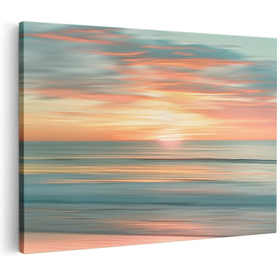 Artaza Canvas Schilderij Abstract Zeezicht - 30x20 cm - Klein - Muurdecoratie Strand - Wanddecoratie Woonkamer - Kamer Accessoires Artaza Canvas Schilderij Abstract Zeezicht - 30x20 cm - Klein - Muurdecoratie Strand - Wanddecoratie Woonkamer - Kamer Accessoires afbeelding 1