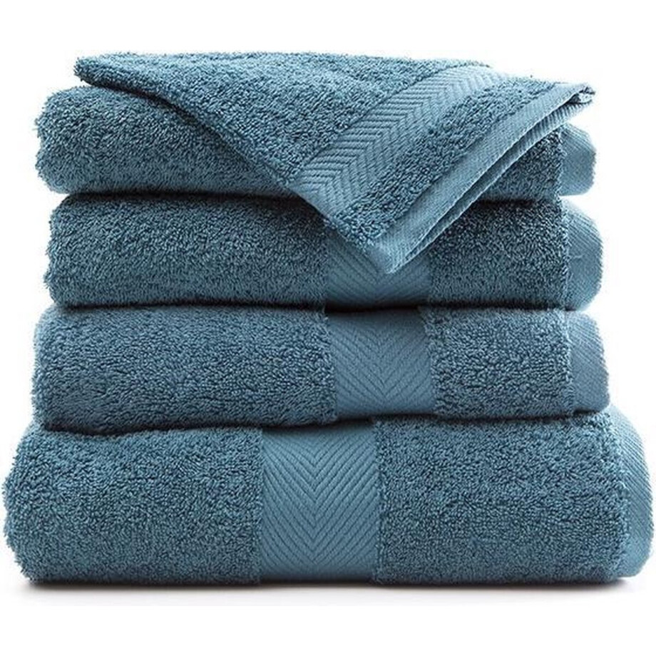 Casilin Royal Touch - Hotel Kwaliteit - Pakket van 3 Handdoeken - 50 x 100 cm - Petrol Blauw afbeelding 1