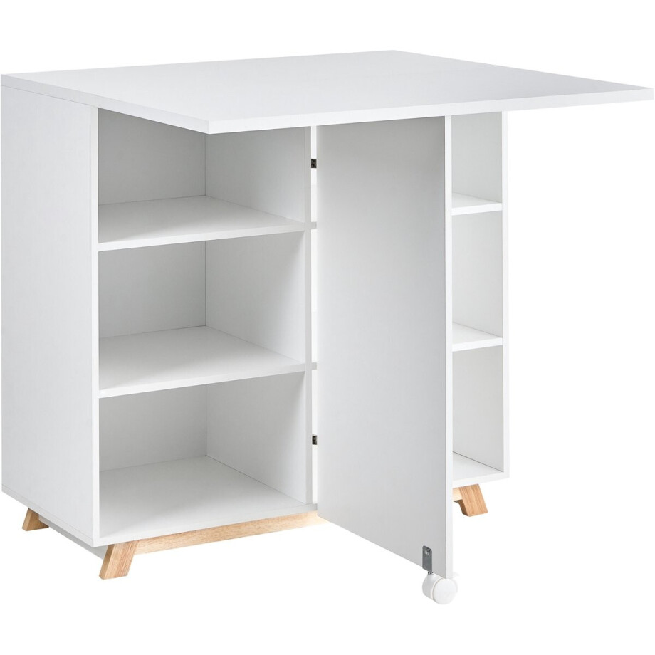 BELIANI FLOMOT - Bureau - Wit - Spaanplaat BELIANI FLOMOT - Bureau - Wit - Spaanplaat afbeelding 1