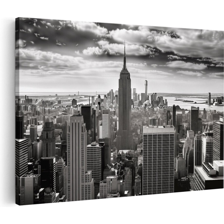 Artaza Canvas Schilderij Empire State Building - 30x20 cm - Klein - Wanddecoratie New York - Muurdecoratie Stad - Kamer Accessoires Artaza Canvas Schilderij Empire State Building - 30x20 cm - Klein - Wanddecoratie New York - Muurdecoratie Stad - Kamer Accessoires afbeelding 1