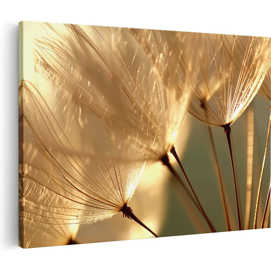 Artaza Canvas Schilderij Paardenbloem Zaden - 30x20 cm - Klein - Muurdecoratie Wanddecoratie Woonkamer - Schilderijen Op Canvas Bloemen afbeelding 1