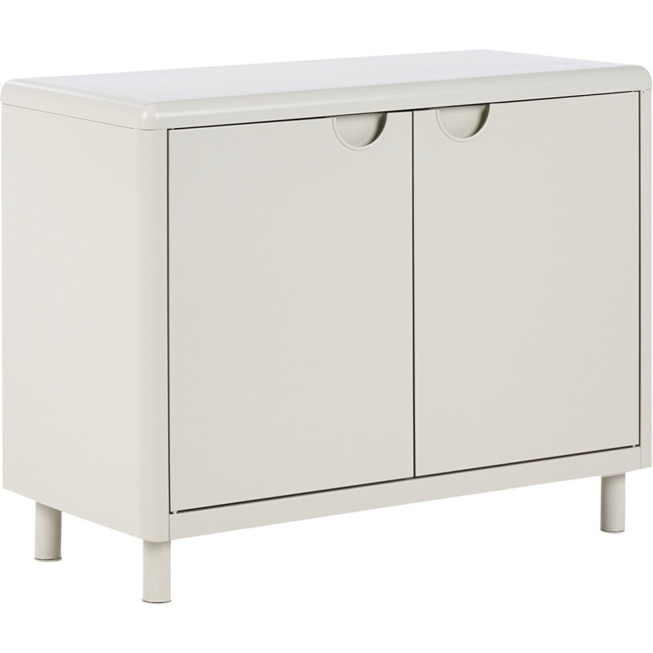 BELIANI KORVO - Opbergkast met 2 deuren - Beige - Mesh BELIANI KORVO - Opbergkast met 2 deuren - Beige - Mesh afbeelding 1