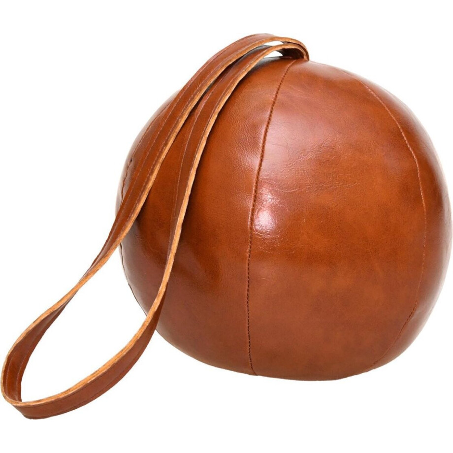 Esschert Design deurstopper lederen bal Esschert Design deurstopper lederen bal afbeelding 1