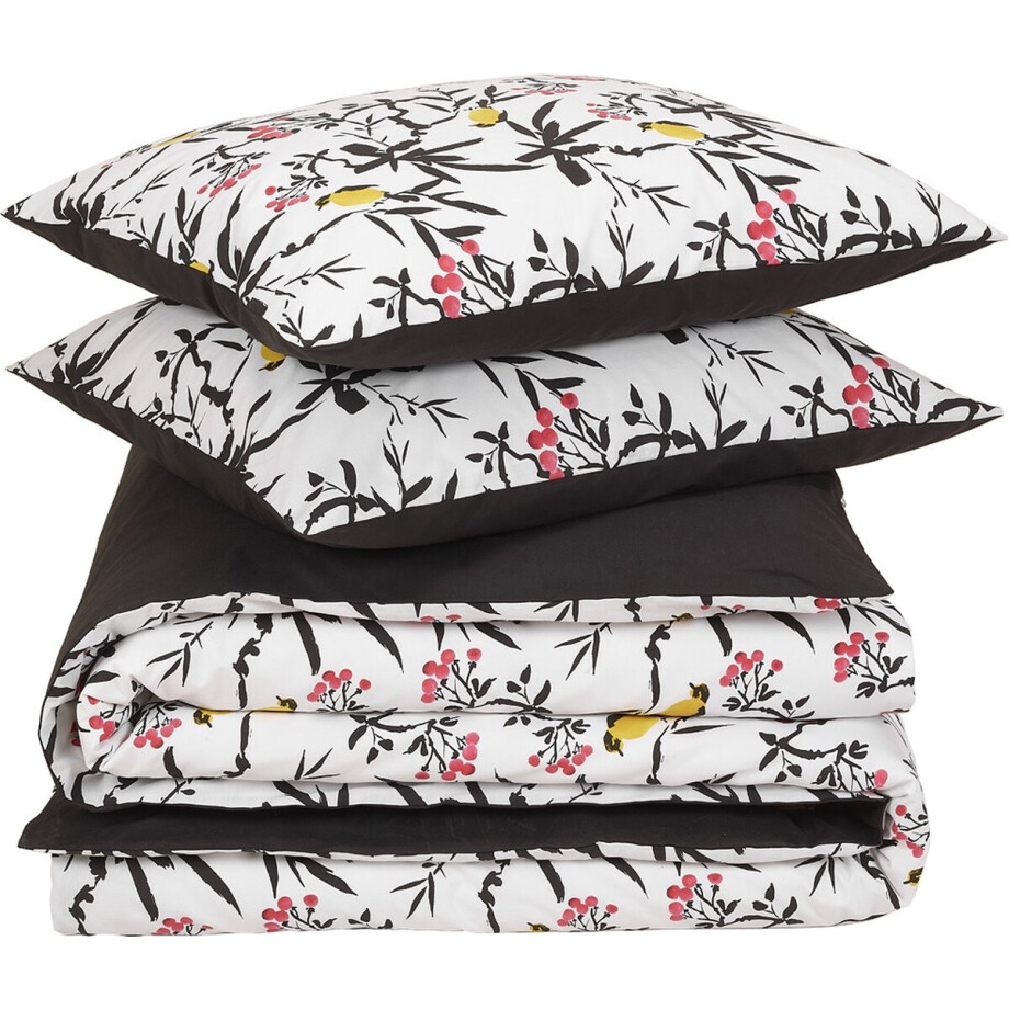 De Witte Lietaer Dekbedovertrek Aiko, Black Stroke - Lits Jumeaux - 240 x 220 cm + (2x) 60 x 70 cm - Katoen Percal afbeelding 1