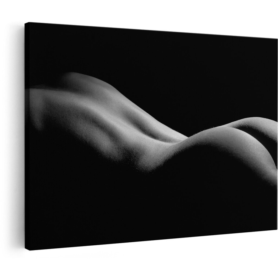 Artaza Canvas Schilderij Blote Rug en Billen van een Vrouw - Erotiek - Zwart Wit - 150x100 cm - Groot - Wanddecoratie Woonkamer - Schilderijen - Muurdecoratie Artaza Canvas Schilderij Blote Rug en Billen van een Vrouw - Erotiek - Zwart Wit - 150x100 cm - Groot - Wanddecoratie Woonkamer - Schilderijen - Muurdecoratie afbeelding 1