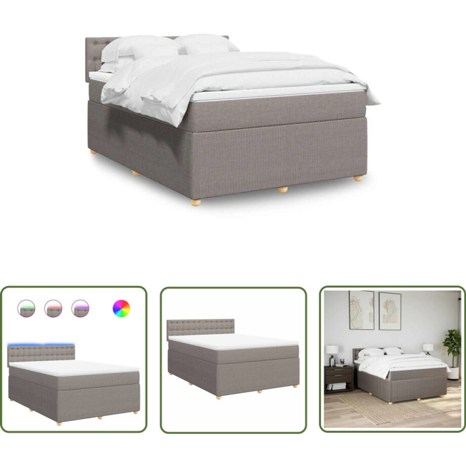 vidaXL Sleutelset - Dynamo Meter - Boxspring met matras stof taupe 140x190 cm - Gereedschap - Drapers Tools - Klikmechanisme vidaXL Sleutelset - Dynamo Meter - Boxspring met matras stof taupe 140x190 cm - Gereedschap - Drapers Tools - Klikmechanisme afbeelding 1