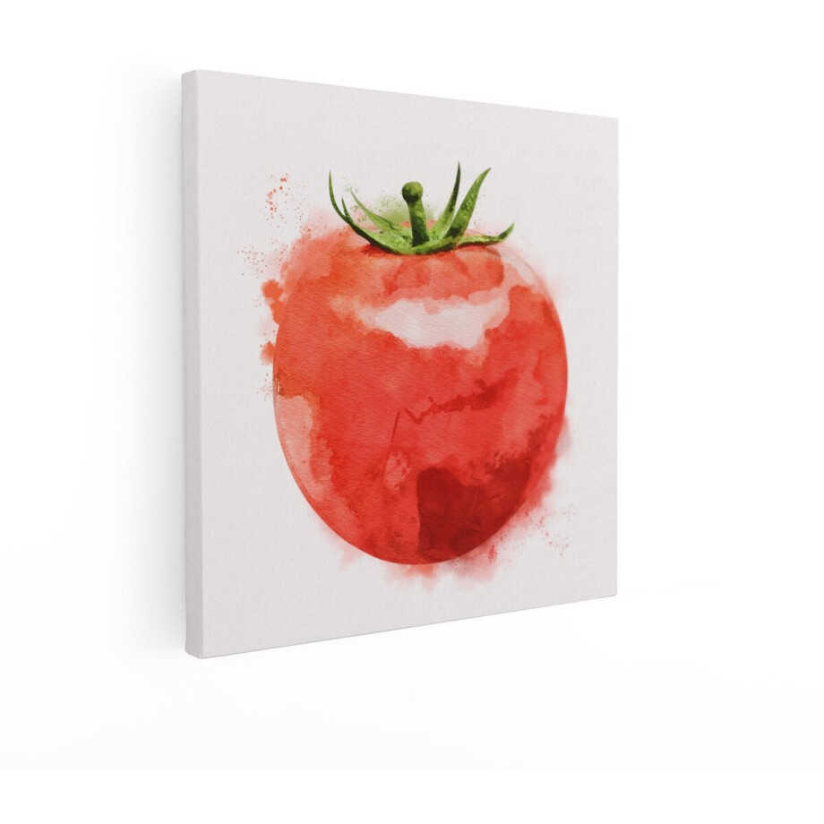 Artaza Canvas Schilderij Tomaat Aquarel - 40x40 cm - Wanddecoratie Keuken - Muurdecoratie Groente - Kamer Accessoires Rood Artaza Canvas Schilderij Tomaat Aquarel - 40x40 cm - Wanddecoratie Keuken - Muurdecoratie Groente - Kamer Accessoires Rood afbeelding 1