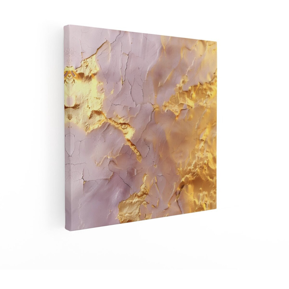 Artaza Canvas Schilderij Abstract - 70x70 cm - Wanddecoratie Goud - Muurdecoratie Abstract - Schilderijen Op Canvas Woonkamer - Roze Goud Artaza Canvas Schilderij Abstract - 70x70 cm - Wanddecoratie Goud - Muurdecoratie Abstract - Schilderijen Op Canvas Woonkamer - Roze Goud afbeelding 1