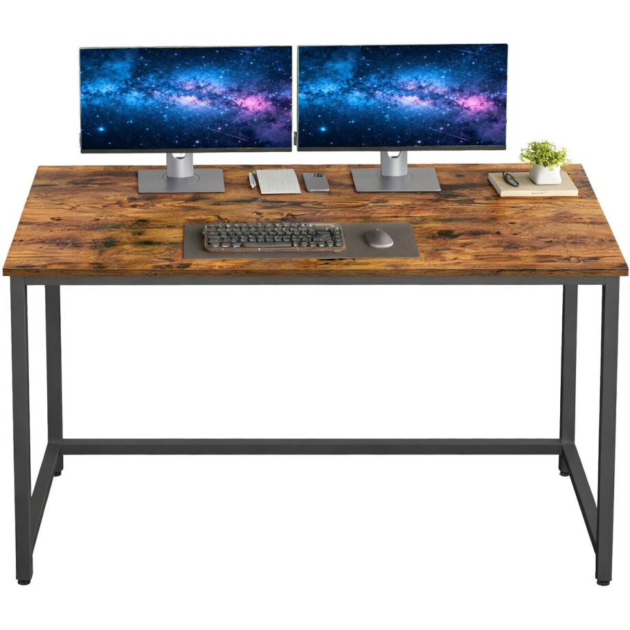 VASAGLE - Bureau - Bureau voor Studie en Slaapkamer - Industrieel Ontwerp - Metalen Frame VASAGLE - Bureau - Bureau voor Studie en Slaapkamer - Industrieel Ontwerp - Metalen Frame afbeelding 1