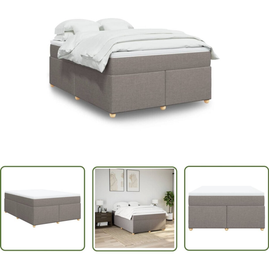 vidaXL Sleutelset - Dynamo Meter - Boxspring met matras stof taupe 140x190 cm - Gereedschap - Drapers Tools - Klikmechanisme afbeelding 1