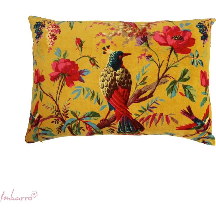 Imbarro - Kussen - Sierkussen - Paradise - Large - Yellow 40 x 60 cm Imbarro - Kussen - Sierkussen - Paradise - Large - Yellow 40 x 60 cm afbeelding 1