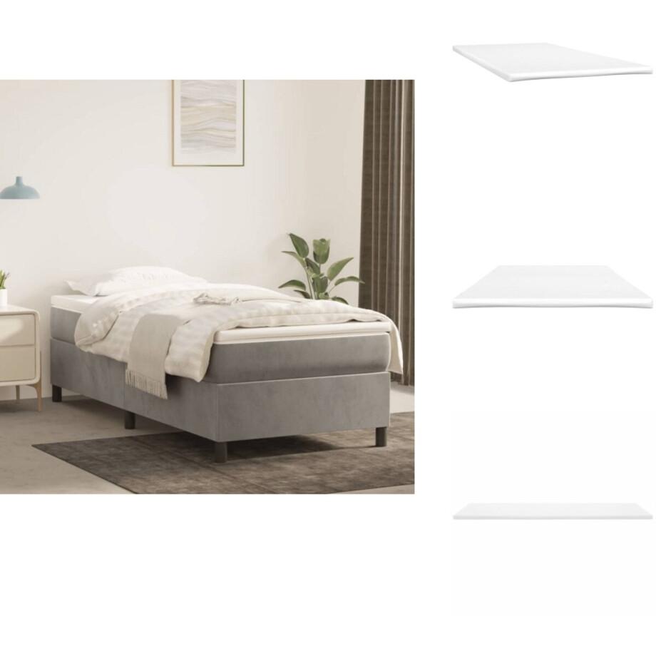 vidaXL Matrastopper - Matrastoppers - Matras Topper - Matrashoes - Matrastopper 90x220x5 cm vidaXL Matrastopper - Matrastoppers - Matras Topper - Matrashoes - Matrastopper 90x220x5 cm afbeelding 1