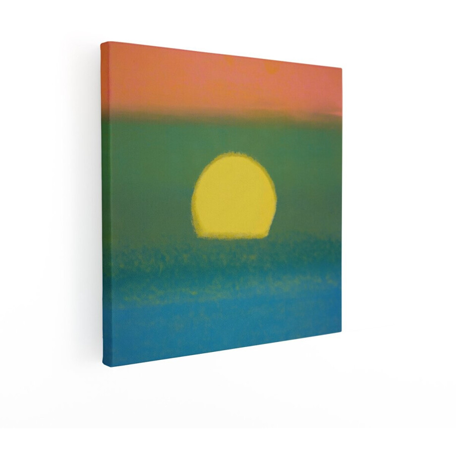 Artaza Canvas Schilderij Zonsondergang Abstract - 40x40 cm - Wanddecoratie Zee - Muurdecoratie Modern Landschap - Schilderijen Op Canvas Artaza Canvas Schilderij Zonsondergang Abstract - 40x40 cm - Wanddecoratie Zee - Muurdecoratie Modern Landschap - Schilderijen Op Canvas afbeelding 1
