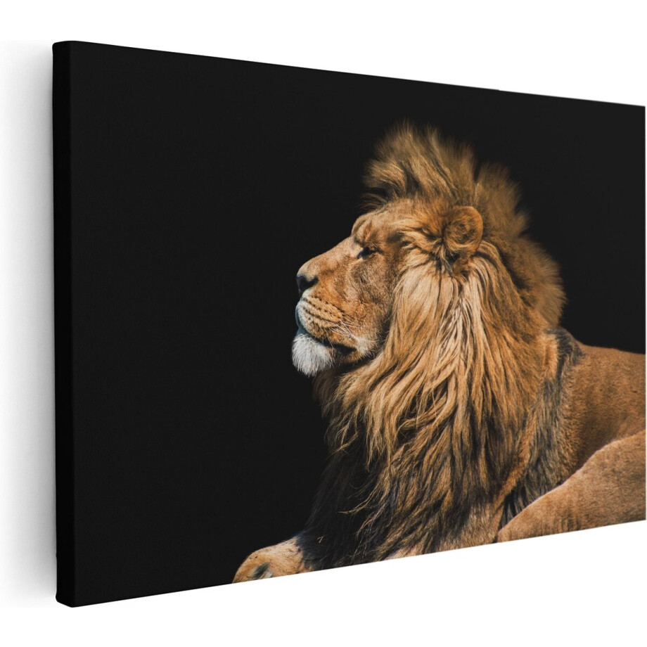 Artaza Canvas Schilderij Leeuw - 30x20 - Klein - Foto Op Canvas - Canvas Print Artaza Canvas Schilderij Leeuw - 30x20 - Klein - Foto Op Canvas - Canvas Print afbeelding 1