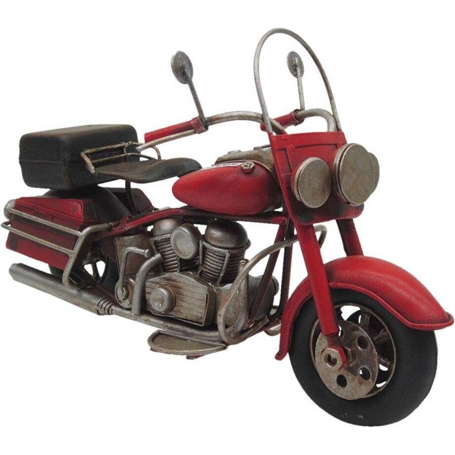 Clayre & Eef Decoratie Miniatuur Motor 19*8*11 cm Rood Ijzer motor Miniatuur Motor Decoratie Modelmotor Clayre & Eef Decoratie Miniatuur Motor 19*8*11 cm Rood Ijzer motor Miniatuur Motor Decoratie Modelmotor afbeelding 1