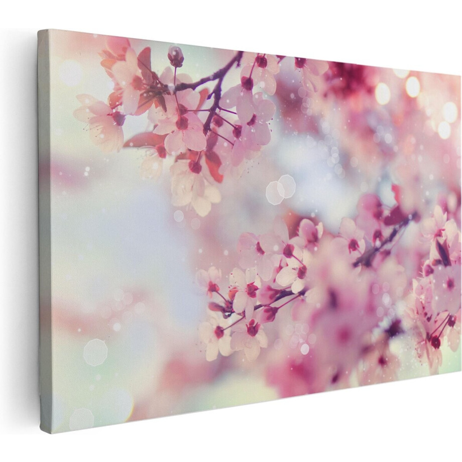 Artaza Canvas Schilderij Roze Bloesemboom Met Zonneschijn - 90x60 - Foto Op Canvas - Canvas Print - Muurdecoratie Artaza Canvas Schilderij Roze Bloesemboom Met Zonneschijn - 90x60 - Foto Op Canvas - Canvas Print - Muurdecoratie afbeelding 1