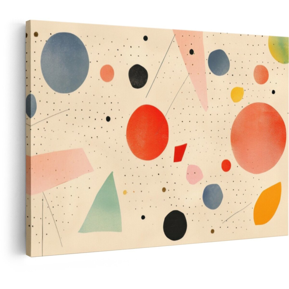 Artaza Canvas Schilderij Abstract - 120x80 cm - Wanddecoratie Modern - Muurdecoratie Geometrische Vormen - Decoratie Woonkamer Kleurrijk Artaza Canvas Schilderij Abstract - 120x80 cm - Wanddecoratie Modern - Muurdecoratie Geometrische Vormen - Decoratie Woonkamer Kleurrijk afbeelding 1