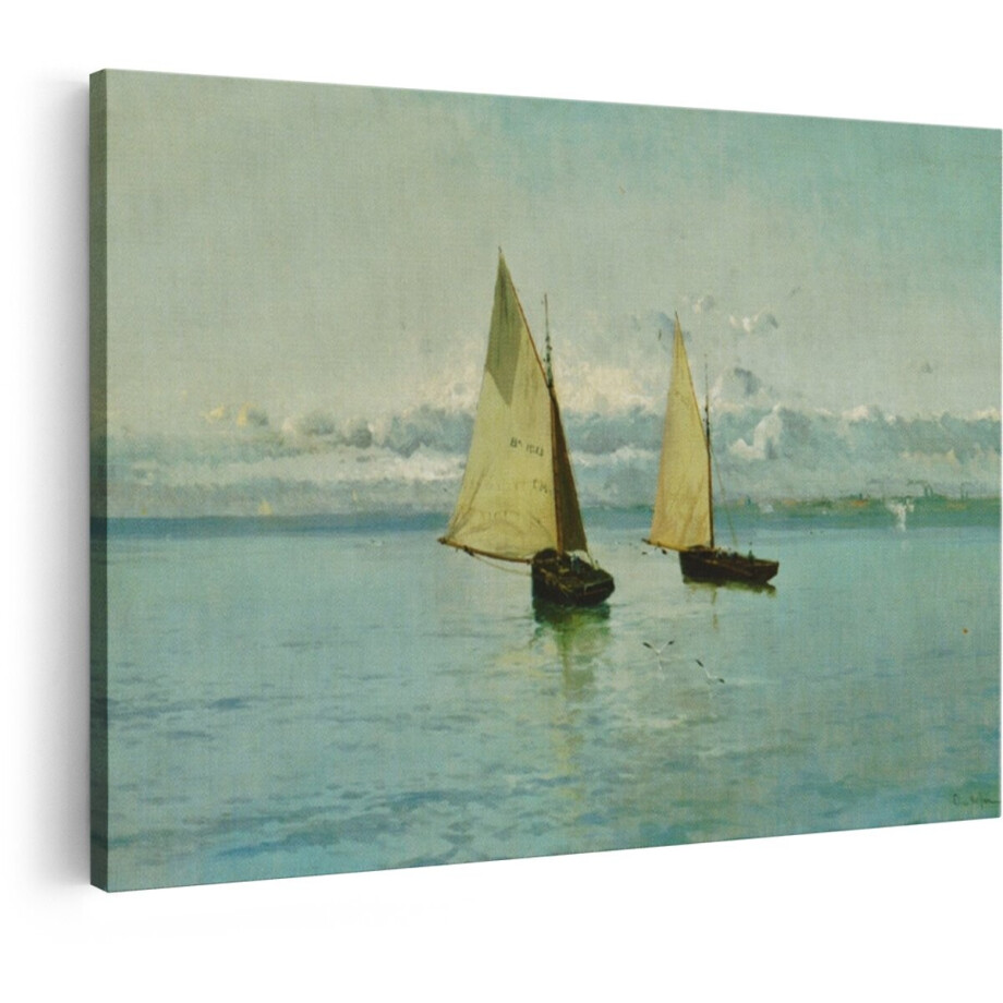 Artaza Canvas Schilderij Zeilboten - 120x80 cm - Wanddecoratie Zee - Muurdecoratie Landschap - Schilderijen Op Canvas Natuur Artaza Canvas Schilderij Zeilboten - 120x80 cm - Wanddecoratie Zee - Muurdecoratie Landschap - Schilderijen Op Canvas Natuur afbeelding 1