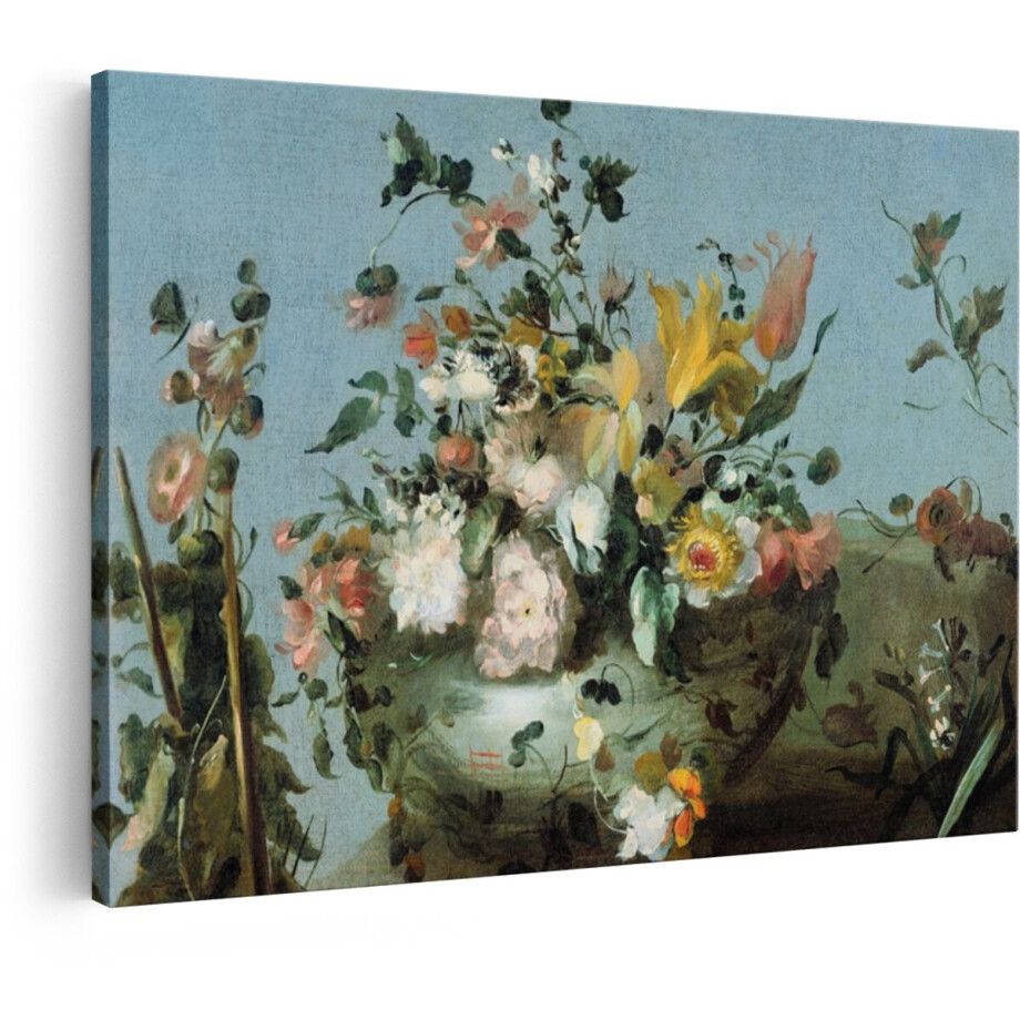 Artaza Canvas Schilderij Bloemen - 120x80 cm - Wanddecoratie Stilleven - Muurdecoratie Vintage - Schilderijen Op Canvas Roze Artaza Canvas Schilderij Bloemen - 120x80 cm - Wanddecoratie Stilleven - Muurdecoratie Vintage - Schilderijen Op Canvas Roze afbeelding 1