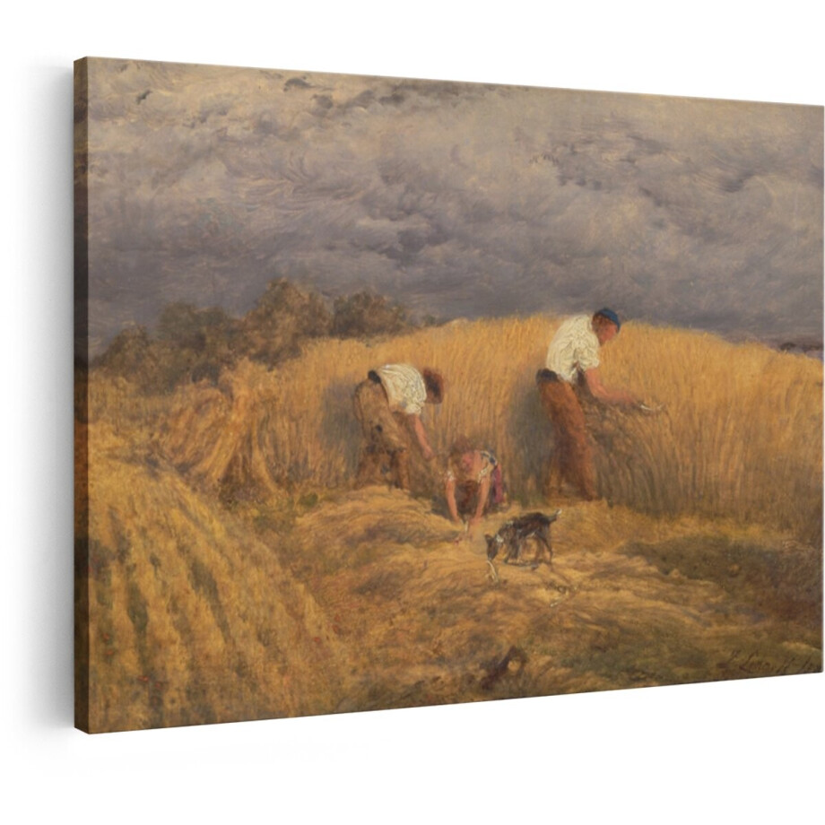 Artaza Canvas Schilderij Landschap - 60x40 cm - Wanddecoratie Graanoogst - Muurdecoratie Klassiek Schilderij - Decoratie Woonkamer Natuur Artaza Canvas Schilderij Landschap - 60x40 cm - Wanddecoratie Graanoogst - Muurdecoratie Klassiek Schilderij - Decoratie Woonkamer Natuur afbeelding 1