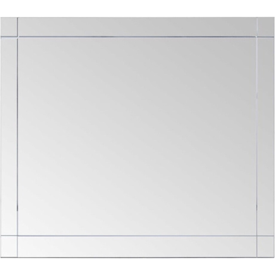 vidaXL - Wandspiegel - 100x60 - cm - glas afbeelding 1