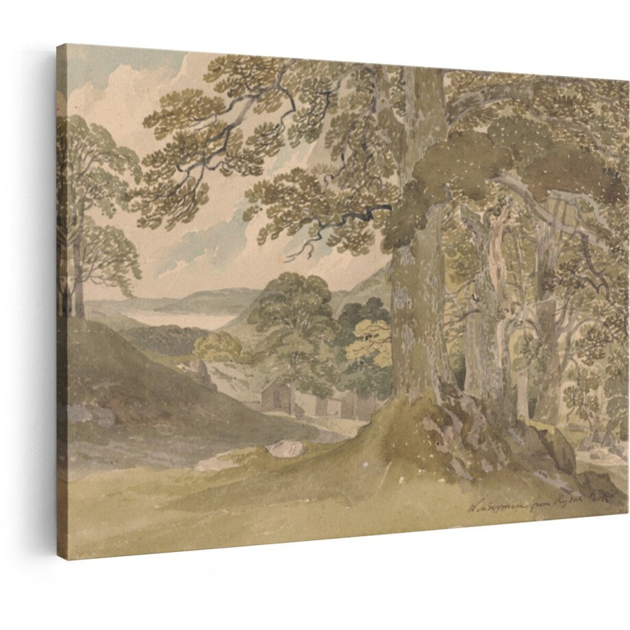 Artaza Canvas Schilderij Natuur - 30x20 cm - Wanddecoratie Landschap - Muurdecoratie Oude Meesters - Decoratie Meer - Kamer Accessoires Artaza Canvas Schilderij Natuur - 30x20 cm - Wanddecoratie Landschap - Muurdecoratie Oude Meesters - Decoratie Meer - Kamer Accessoires afbeelding 1