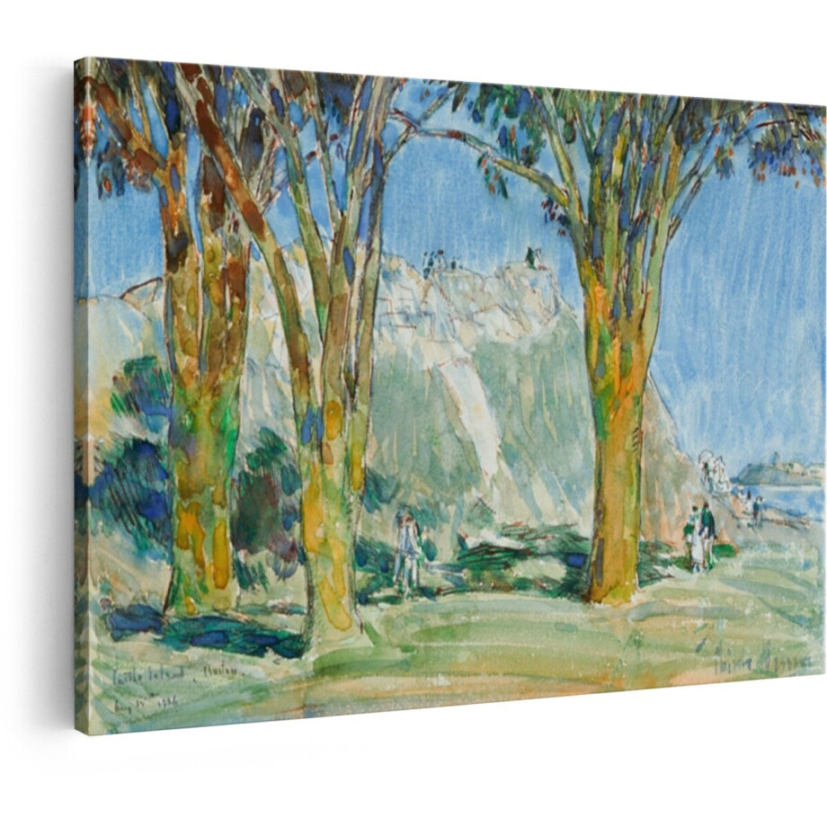 Artaza Canvas Schilderij Bos - 30x20 cm - Wanddecoratie Bomen - Muurdecoratie Impressionisme - Schilderijen Op Canvas Natuur - Blauw Artaza Canvas Schilderij Bos - 30x20 cm - Wanddecoratie Bomen - Muurdecoratie Impressionisme - Schilderijen Op Canvas Natuur - Blauw afbeelding 1