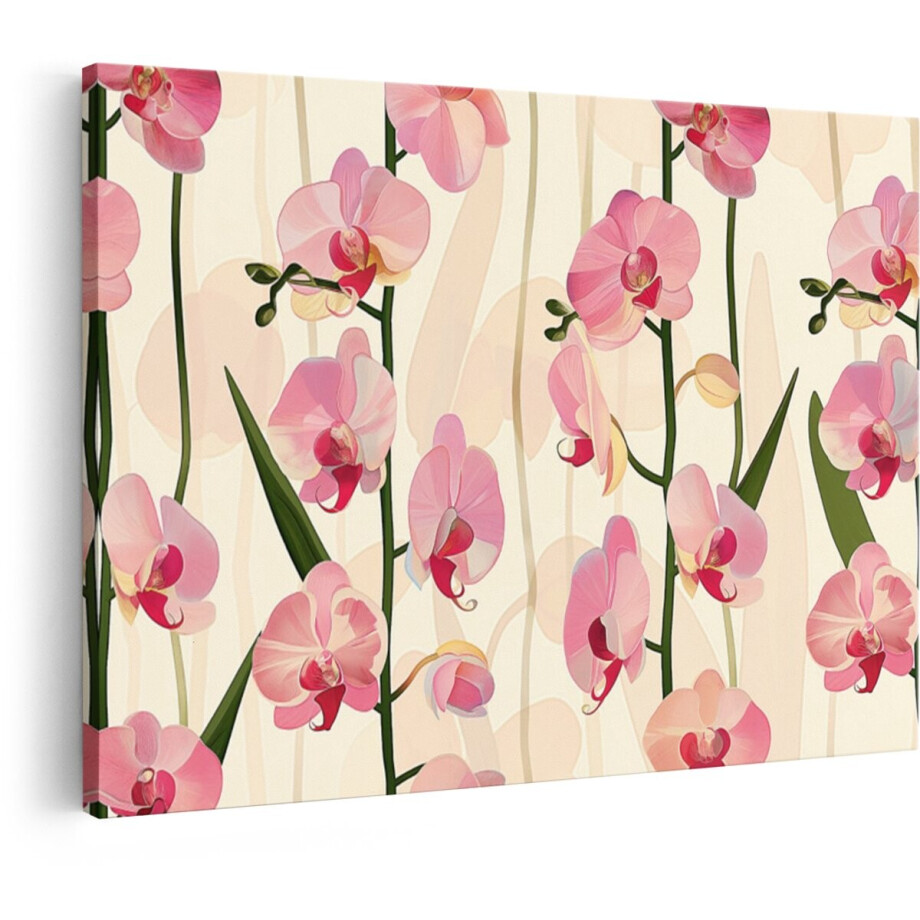 Artaza Canvas Schilderij Orchidee - 60x40 cm - Wanddecoratie Bloemen - Muurdecoratie Roze Bloesem - Schilderijen Op Canvas - Roze Artaza Canvas Schilderij Orchidee - 60x40 cm - Wanddecoratie Bloemen - Muurdecoratie Roze Bloesem - Schilderijen Op Canvas - Roze afbeelding 1