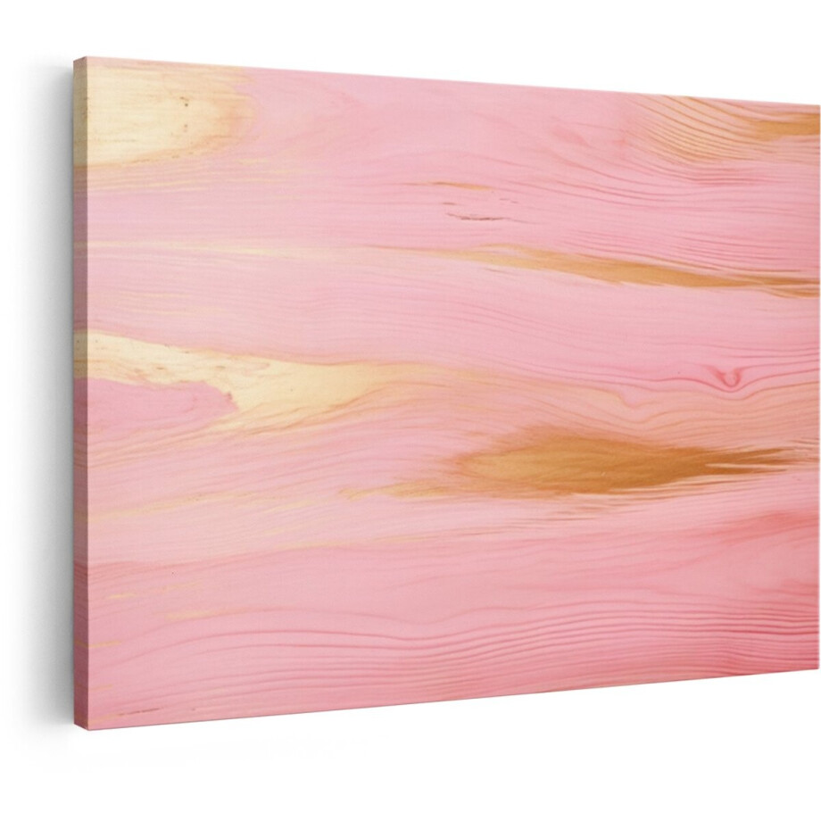 Artaza Canvas Schilderij Abstract Roze en Gouden Houten Achtergrond met Natuurlijke Nerfpatronen - 60x40 cm - Wanddecoratie Woonkamer - Schilderijen - Muurdecoratie Artaza Canvas Schilderij Abstract Roze en Gouden Houten Achtergrond met Natuurlijke Nerfpatronen - 60x40 cm - Wanddecoratie Woonkamer - Schilderijen - Muurdecoratie afbeelding 1