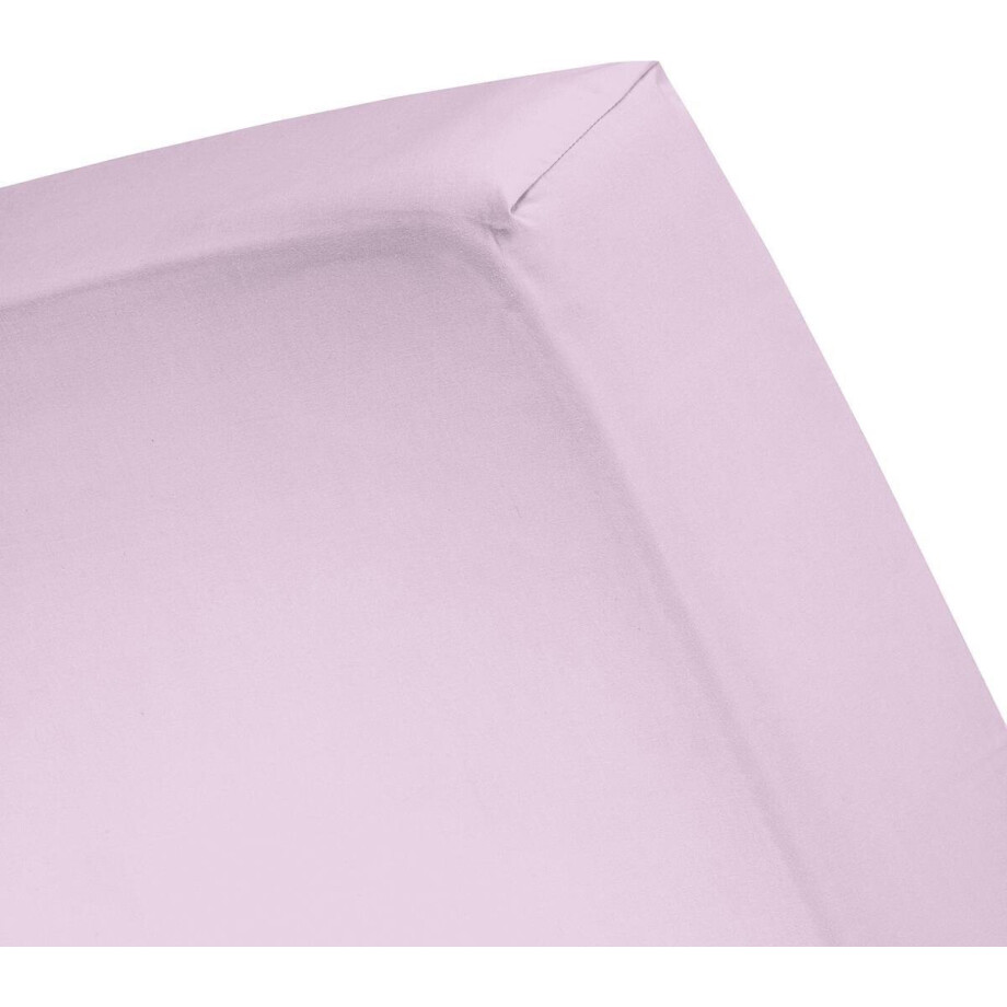 Damai - Hoeslaken (tot 25 cm) - Katoen - 160/180 x 200/210 cm - Lilac afbeelding 1