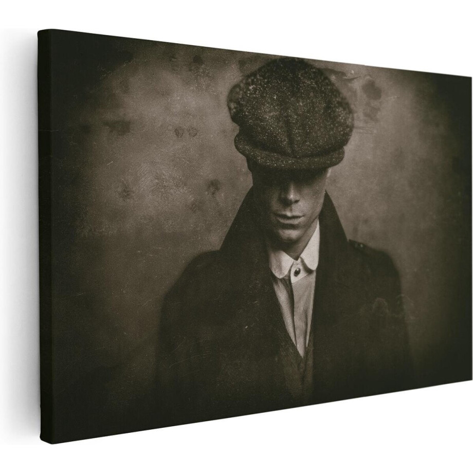 Artaza Canvas Schilderij Engelse Gangster Uit Jaren 1920 - Zwart Wit - 30x20 - Klein - Foto Op Canvas - Canvas Print Artaza Canvas Schilderij Engelse Gangster Uit Jaren 1920 - Zwart Wit - 30x20 - Klein - Foto Op Canvas - Canvas Print afbeelding 1