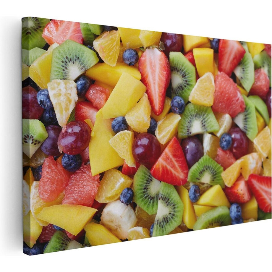Artaza Canvas Schilderij Diverse Kleurrijke Fruit Achtergrond - 90x60 - Foto Op Canvas - Canvas Print - Muurdecoratie Artaza Canvas Schilderij Diverse Kleurrijke Fruit Achtergrond - 90x60 - Foto Op Canvas - Canvas Print - Muurdecoratie afbeelding 1