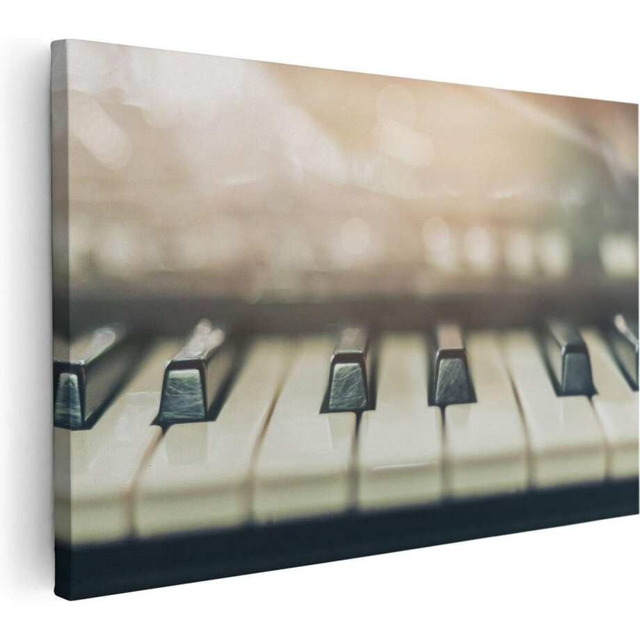 Artaza Canvas Schilderij Piano Toetsen - 60x40 cm - Wanddecoratie Muziek - Muurdecoratie Close-Up - Schilderijen Op Canvas Artaza Canvas Schilderij Piano Toetsen - 60x40 cm - Wanddecoratie Muziek - Muurdecoratie Close-Up - Schilderijen Op Canvas afbeelding 1