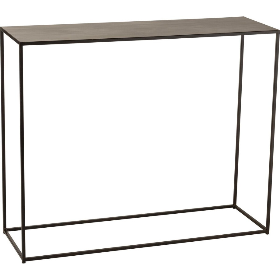 J-Line console Rechthoek - metaal - zwart J-Line console Rechthoek - metaal - zwart afbeelding 1