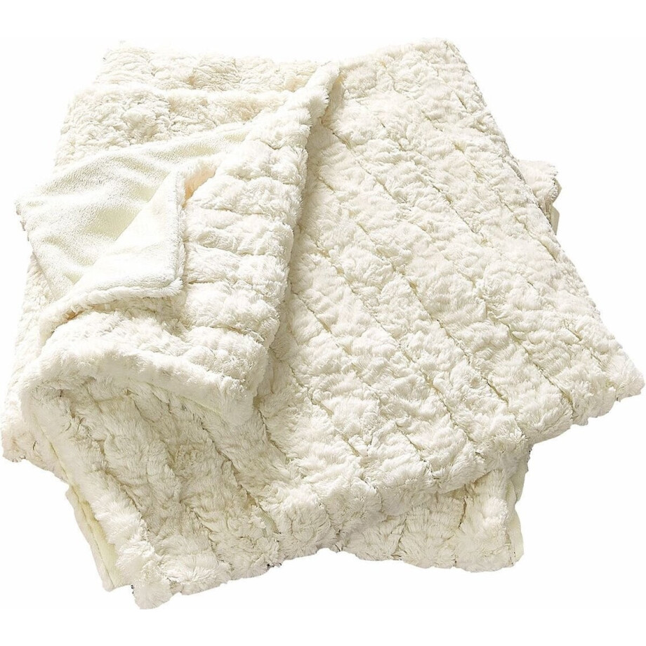 LOBERON Plaid Dorelice wit LOBERON Plaid Dorelice wit afbeelding 1