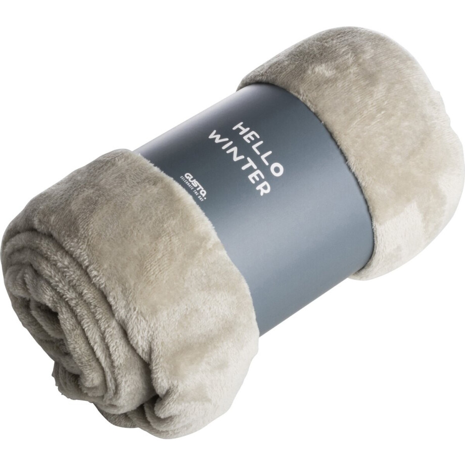 Gusta - Plaid - Lichtgroen - Fleece - 130x160cm afbeelding 1