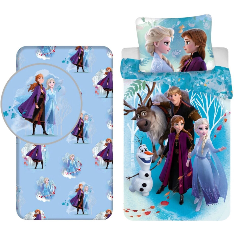 Frozen Dekbedovertrek + Hoeslaken afbeelding 1