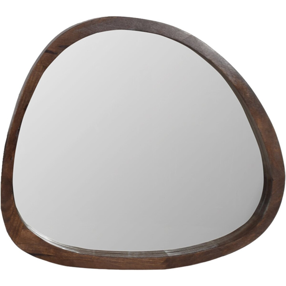 by Mooss - Spiegel - Organisch - Hout - Walnoot - Klein afbeelding 1
