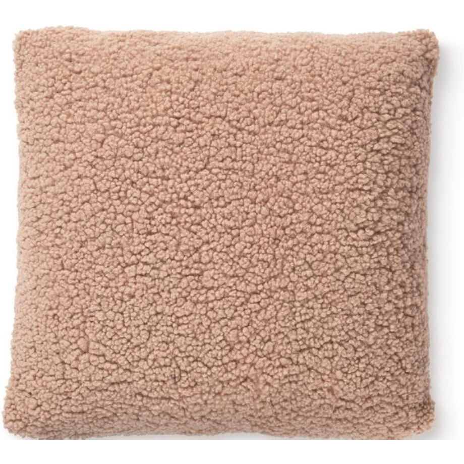 KAAT Amsterdam Sherpa Sierkussen - 45x45 cm - Bruin KAAT Amsterdam Sherpa Sierkussen - 45x45 cm - Bruin afbeelding 1