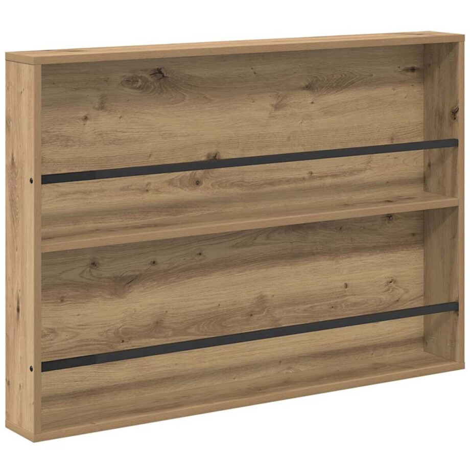 vidaXL - Tijdschriftenrek - Artisan - Eiken - 100 - x - 12 - x - 70 - cm - Bewerkt - hout vidaXL - Tijdschriftenrek - Artisan - Eiken - 100 - x - 12 - x - 70 - cm - Bewerkt - hout afbeelding 1