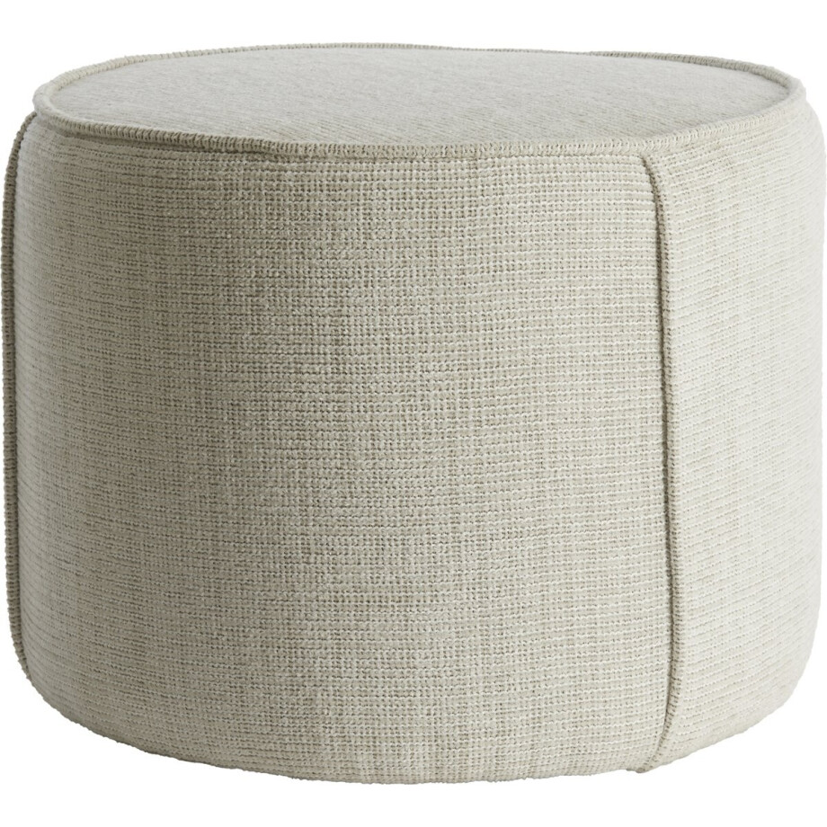 Light & Living - Poef DOMONI - Ø50x40cm - Bruin afbeelding 1