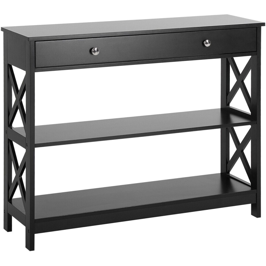 BELIANI MONTGOMERY - Consoletafel - Zwart - MDF afbeelding 1